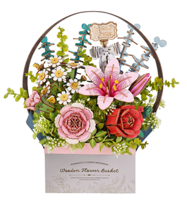Wooden Flower Basket